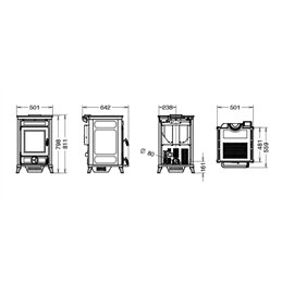 Stufa a pellet Thermorossi Chicca 7,2 kW – Ventilata ed ermetica con bruciatore autopulente