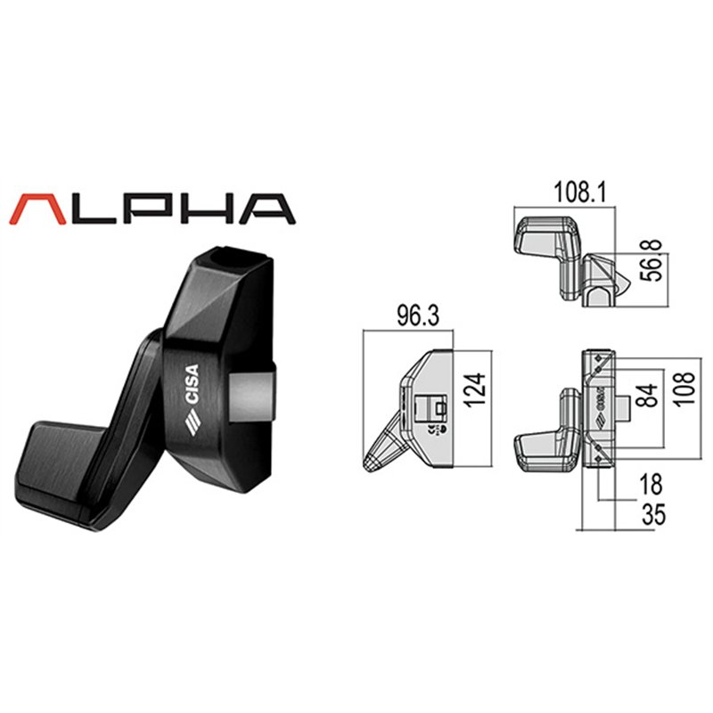Maniglione Antipanico CISA Alpha Push-Pad Art. 5M061