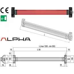 Maniglione antipanico CISA Alpha Touch Art. 5M801
