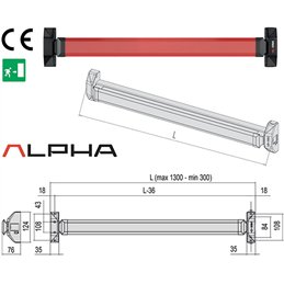 CISA Alpha Touch Panic Exit Device Art. 5M811