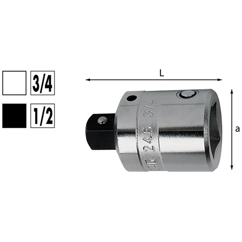 RIDUTTORE USAG 246 F.3/4 - M.1/2 