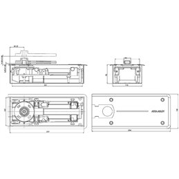 DC477 (Ex MAB 7705) 90° floor door closer