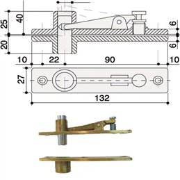 [Replacement] AC8 arm for MAB floor door closers