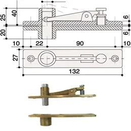 [Replacement] AC8 arm for MAB floor door closers