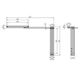 ASSA ABLOY DC630G Vertical Gate Closer