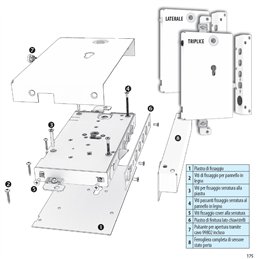 Mottura BNOVA BT.L10/B10 Triple Electronic Security Lock – Rim Mounted