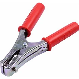 Vigor battery charger clamps, 400A, galvanized steel with insulated handles