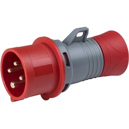 Industrial plug CEE 380–415V 3P+T 16A IP44 – Art. 9214