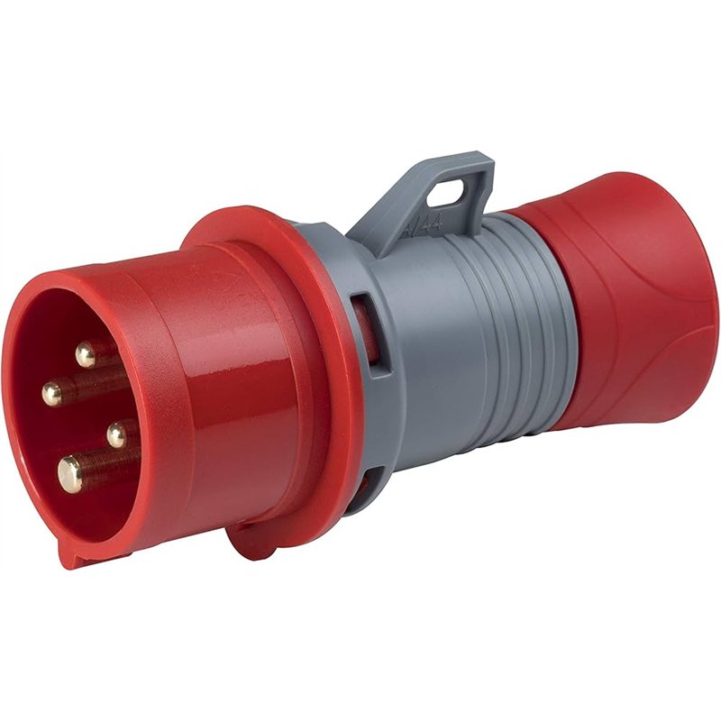Industrial plug CEE 380–415V 3P+T 16A IP44 – Art. 9214