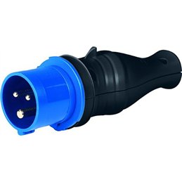 Adattatore CEE 2P+T 16A 250V con attacco Schuko 16A interno