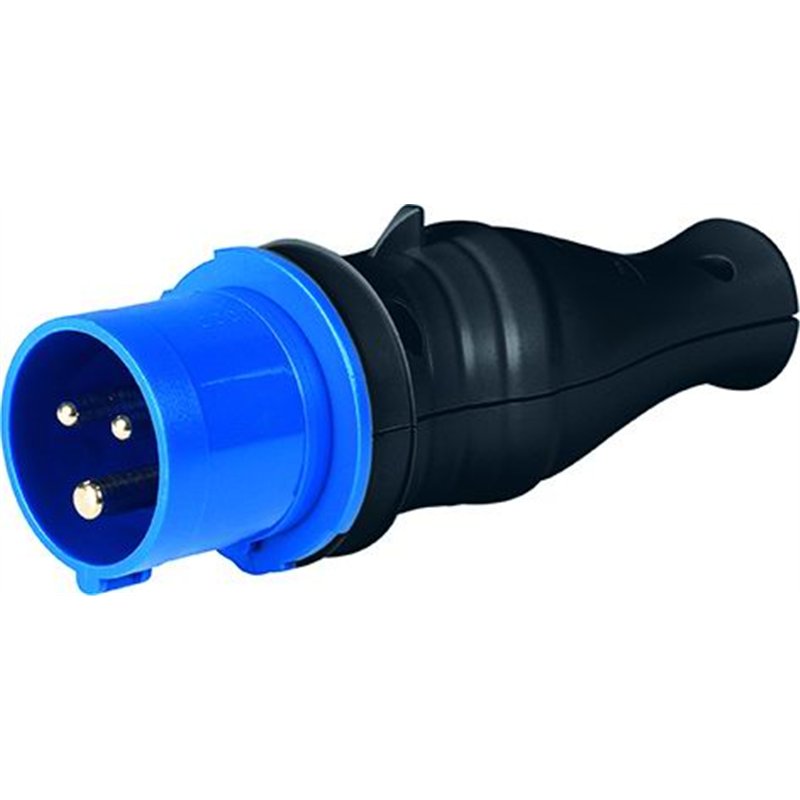 CEE Adapter 2P+T 16A 250V with internal Schuko 16A socket