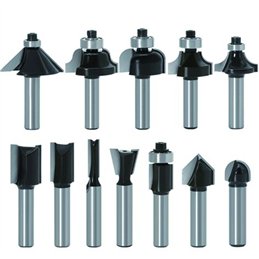 Set 12 frese per legno gambo 8mm Vigor 52469