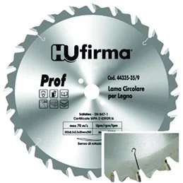 Lama circolare per legno HM d. 350 F.30 24 denti HU-FIRMA