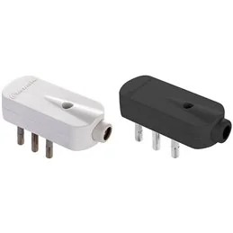 Spina angolare piatta Electraline 2P+T 10A 250V