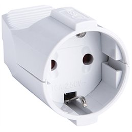 Electraline Schuko Socket 71049 – 16A – White