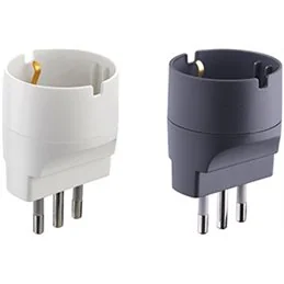 Adattatore Schuko Electraline attacco 2P+T 10A 250V