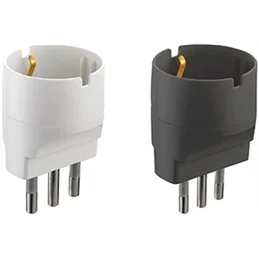 Adattatore Schuko Electraline attacco 2P+T 16A 250V