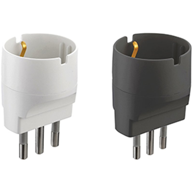 Adattatore Schuko Electraline attacco 2P+T 16A 250V