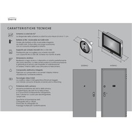D‑Eye Dierre – Spioncino Digitale Smart Wi‑Fi per Porte Blindate