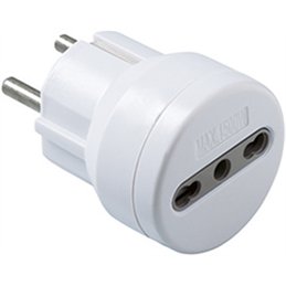 Adattatore 2P+T 10/16A bipasso attacco Schuko 250V Electraline