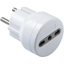 Adattatore 2P+T 10/16A bipasso attacco Schuko 250V Electraline