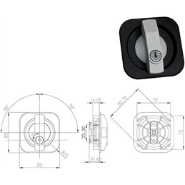 SERRATURA OMR ME-BAT A MANIGLIA 165627