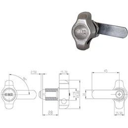 SERRATURA OMR LE MANIGLIA LUC DX 165644