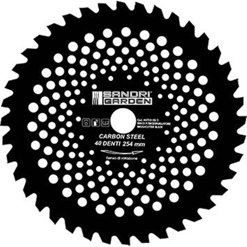 Disc for brushcutter - type 40 TCT teeth - perforated