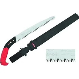 Pruning saw for fixed blade with sheath