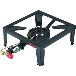 Fornellone gas 4 piedi cm.40x40 bruciatore GHISA con TERMOCOPPIA