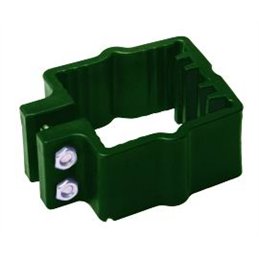 Collari per paletti quadri Vigor 50×50 mm – Verde RAL 6005 – Plastica 