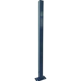 Vigor square post with base plate for fence panels – 50×50 mm – H 110 cm – Antracite RAL 7016