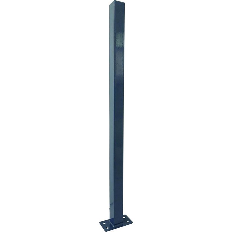 Vigor square post with base plate for fence panels – 50×50 mm – H 200 cm – Antracite RAL 7010