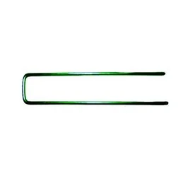 Green U-shaped pegs for mulching 180X40 mm