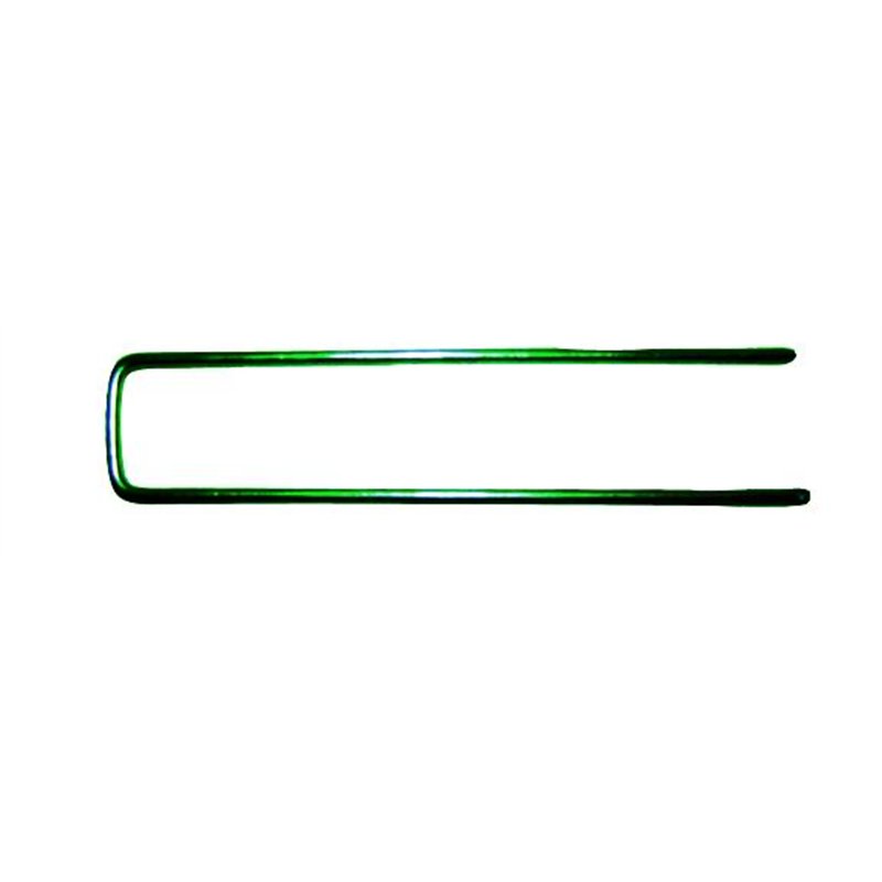 Green U-shaped pegs for mulching 180X40 mm