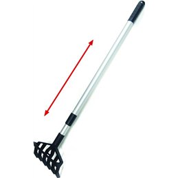 Estirpatore multiuso VIGOR con manico telescopico in alluminio 91–146 cm – 6 denti