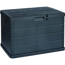 Garden storage box in polypropylene – SMALL anthracite 170 L – 78×55×52 cm