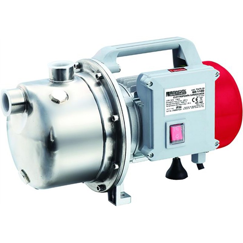 Sandri Garden SG‑1100 INOX electric water pump – 1100 W, 4600 l/h, 1" F