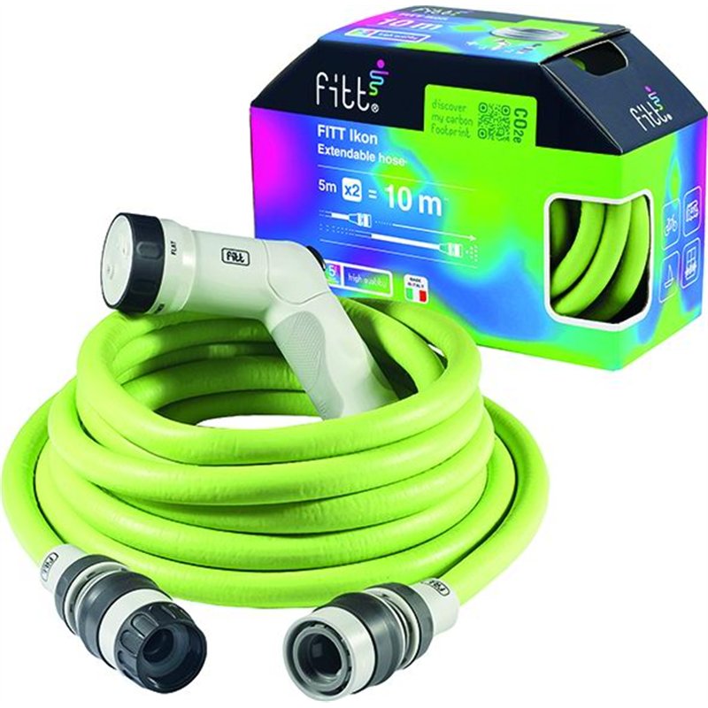 Tubo irrigazione estensibile Fitt IKON AQUAMARINE con kit 15 metri