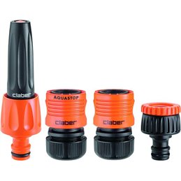 Set lancia dritta Claber art. 8802 con raccordi 1/2" e presa rubinetto 3/4"
