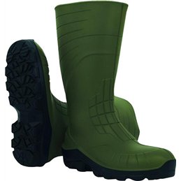Safety boots S5 polyurethane knee‑high – green/black – steel toe cap – EN ISO 20345:2011 S5 CI FO SR