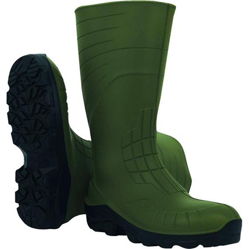 Stivali di sicurezza S5 in poliuretano verde/nero EN ISO 20345:2011 S5 