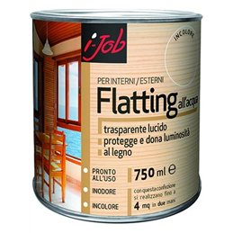 Flatting per legno all’acqua trasparente lucido – 750 ml