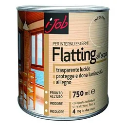 Flatting per legno all’acqua trasparente lucido – 750 ml