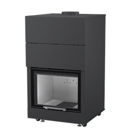 Moretti Design SLOT VISION 12 Pellet Fireplace Insert – 5-Star Certified, Ventilated/Canalizable