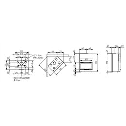 Moretti Design SLOT VISION 12 Pellet Fireplace Insert – 5-Star Certified, Ventilated/Canalizable