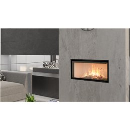 Moretti Design SLOT VISION 12 Pellet Fireplace Insert – 5-Star Certified, Ventilated/Canalizable