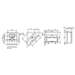 Moretti Design MONODESIGN 120 Wood Fireplace – 21 kW, 5-Star