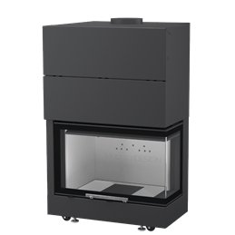 Moretti Design MONODESIGN 60 Wood Fireplace – 5-Star, Dual Opening