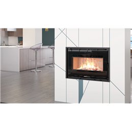 Inserto a Legna Moretti Design SLOT WOOD FLAT 49 – 5 Stelle